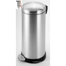 Round Soft-Close Trash Can with High Base Stainless Steel Baskets